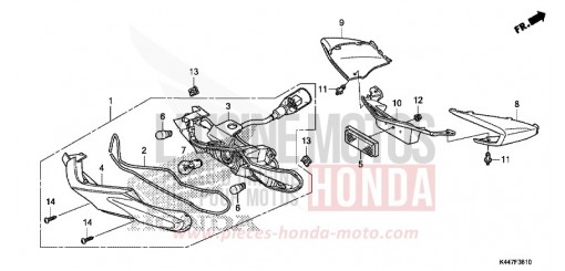 FEUX COMBINES ARRIERE NSC110MPDK de 2019